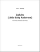Lullaby - Little Baby Anderson Orchestra sheet music cover